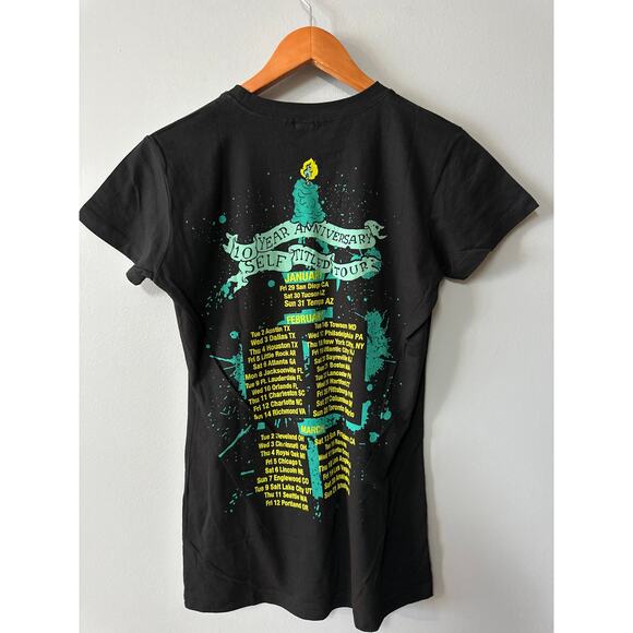 New Found Glory 10 Year Anniversary Tour T-Shirt Black Size M Pop Punk Band - Picture 3 of 5